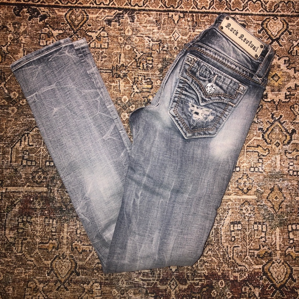Size 24 Rock Revival Arda Straight Jeans